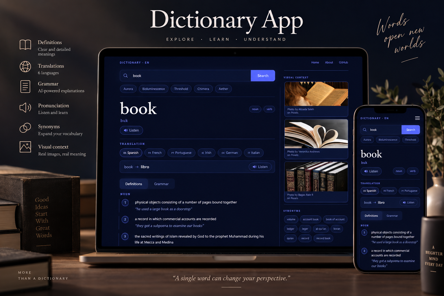 Dictionary App project