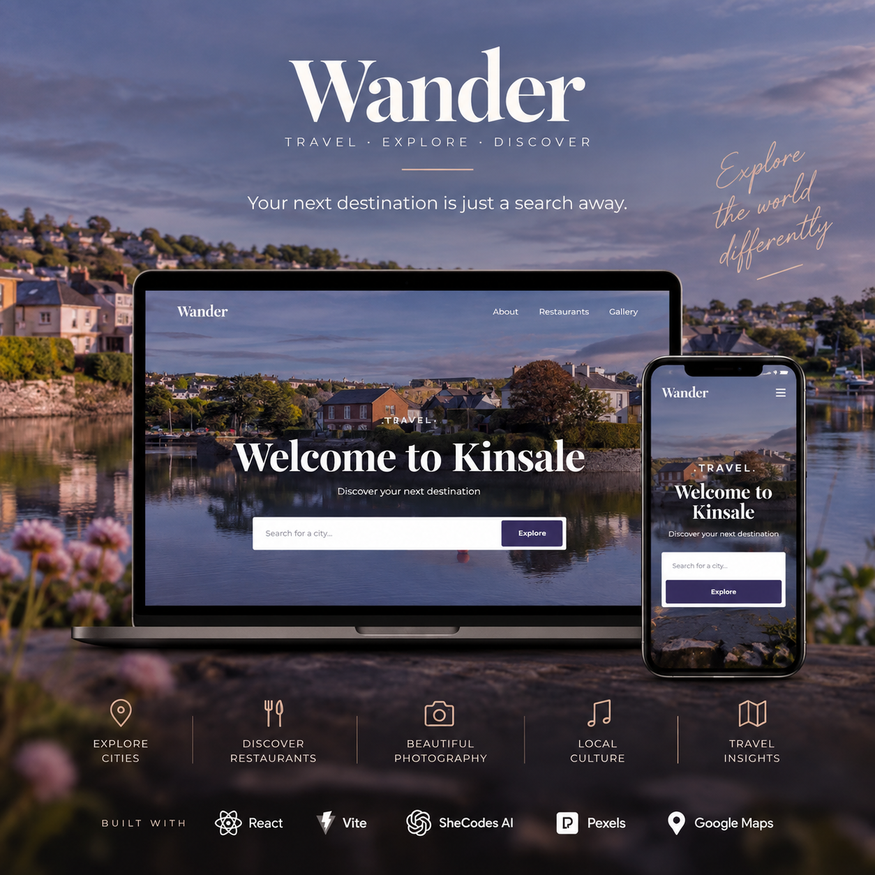 Wander Travel Guide project